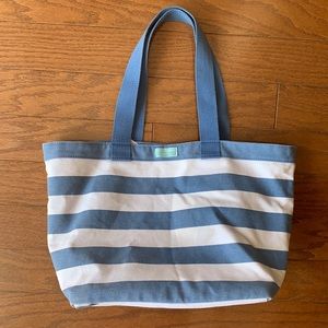 Dolce & Gabbana light blue Striped Tote Bag Summer Beach Bag